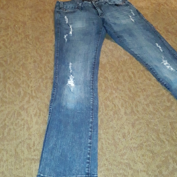✔Denim Destress Wash Jeans - Picture 3 of 16